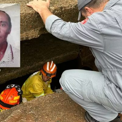 Viatura da Polícia Militar foi arrastada com a força da água em Martinópolis